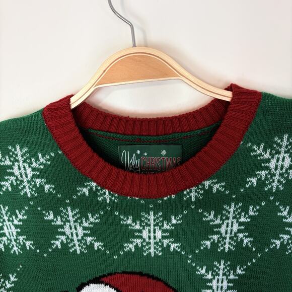 Ugly Sweater Nordstrom Mens Large Christmas Santa Dinosaur Festive Holiday - Picture 5 of 10